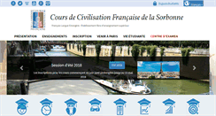 Desktop Screenshot of ccfs-sorbonne.fr