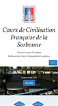 Mobile Screenshot of ccfs-sorbonne.fr